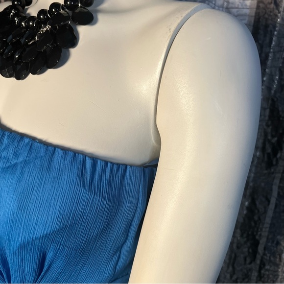 J Crew blue strapless party dress - Picture 5 of 17
